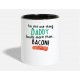 Loves More Than Bacon Baby White/Black Mugs